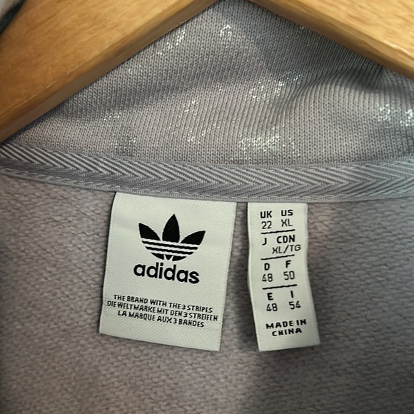 Adidas HALF-ZIP SWEATSHIRT Metallic details XL - Picture 5 of 7